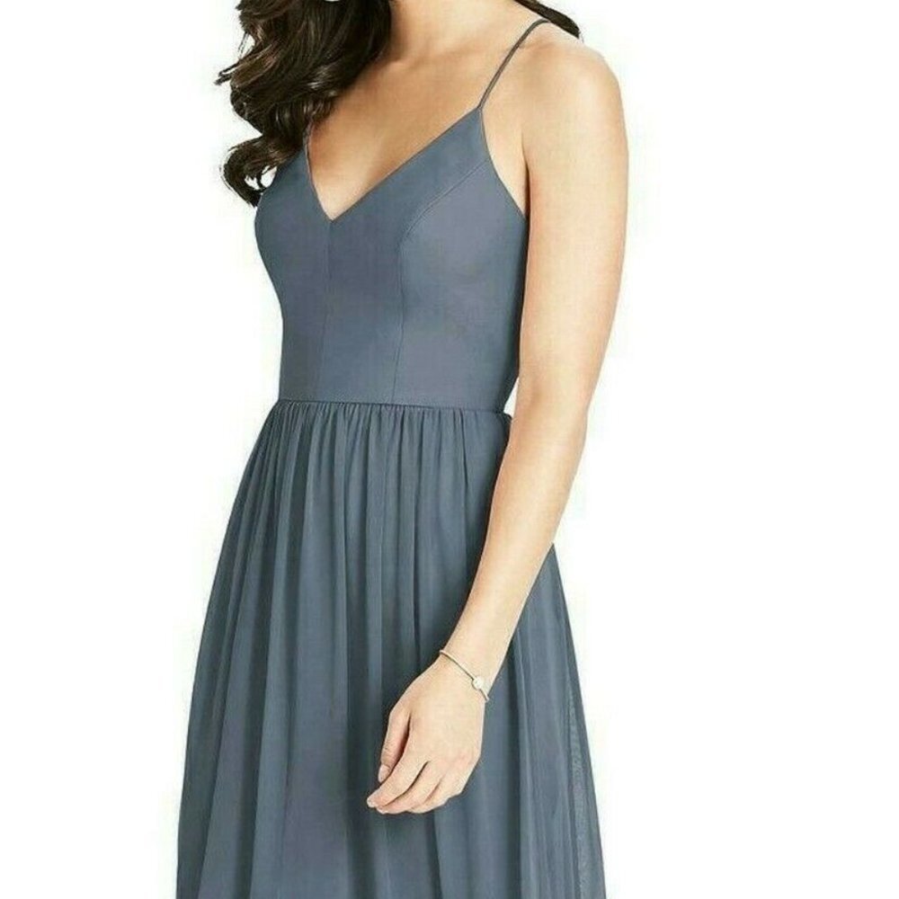 Vivian Diamond Dessy Silverstone Criss Cross Strap Backless Maxi Dress